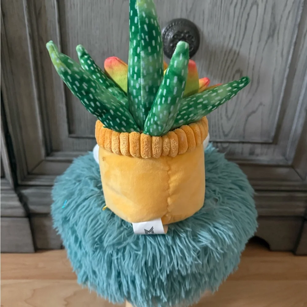 Playful Plush Pineapple Planter with Green and Yellow Accents - Picture 3 of 5